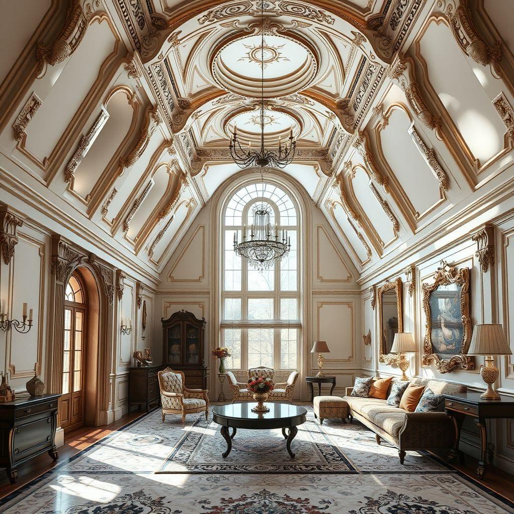 Baroque attic - AI Generated