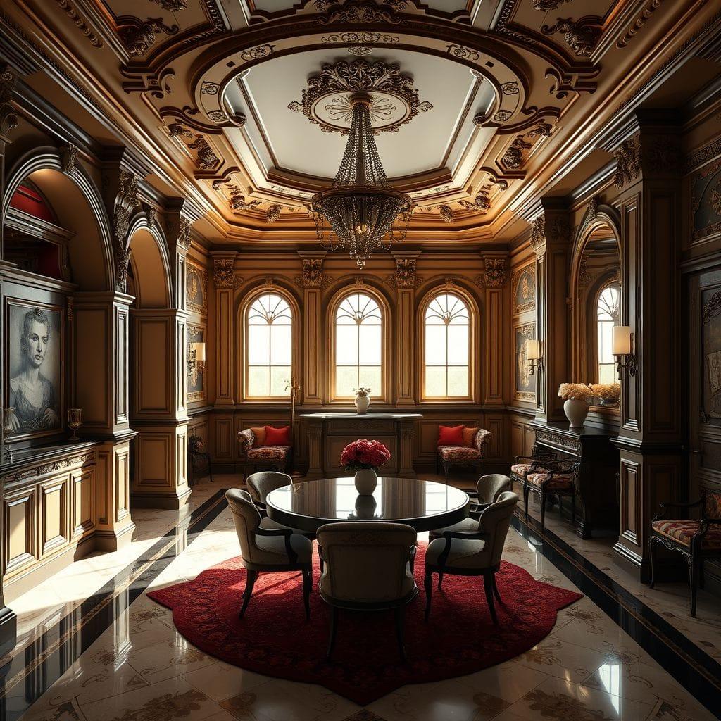 Baroque basement - AI Generated