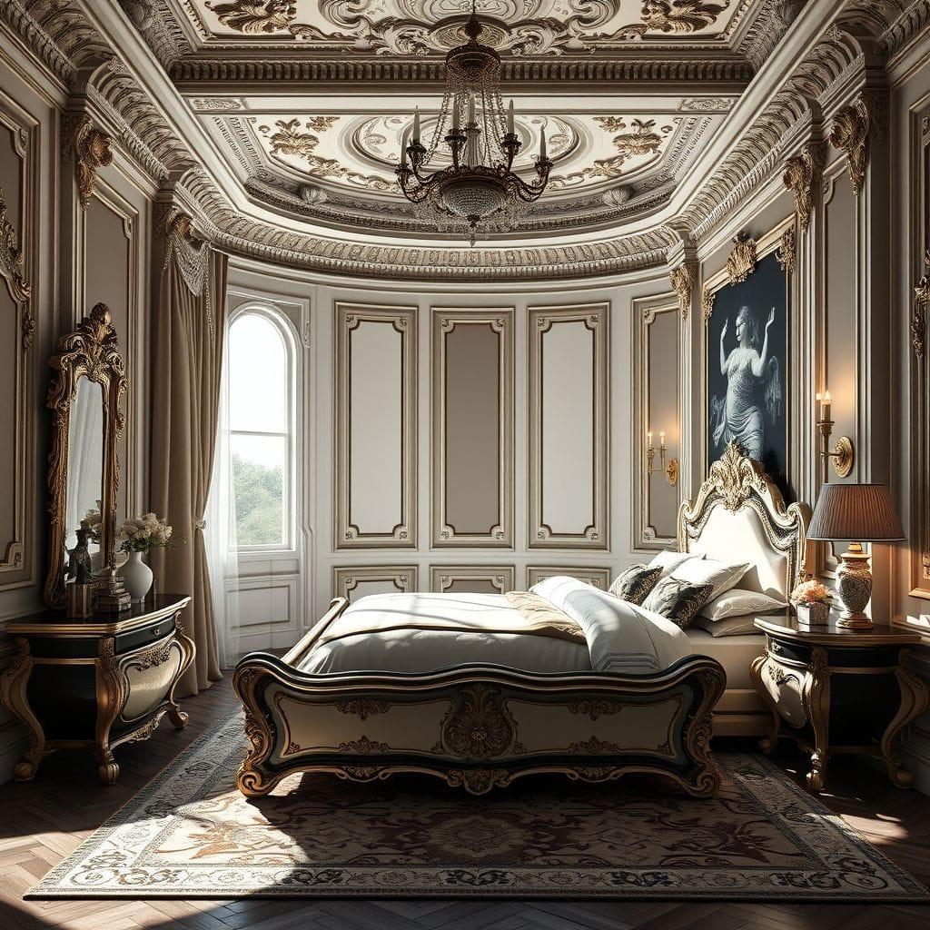 Baroque bedroom - AI Generated