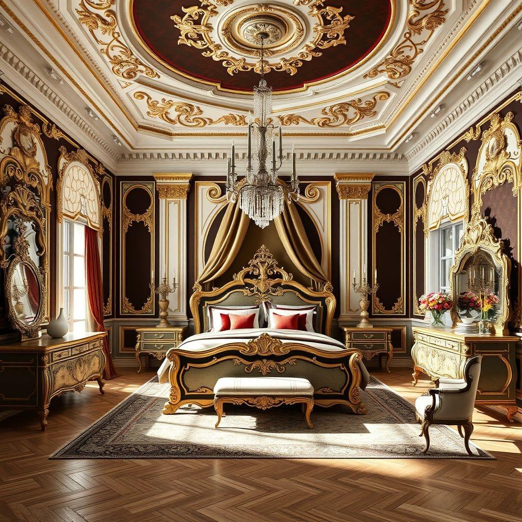 Baroque bedroom - AI Generated