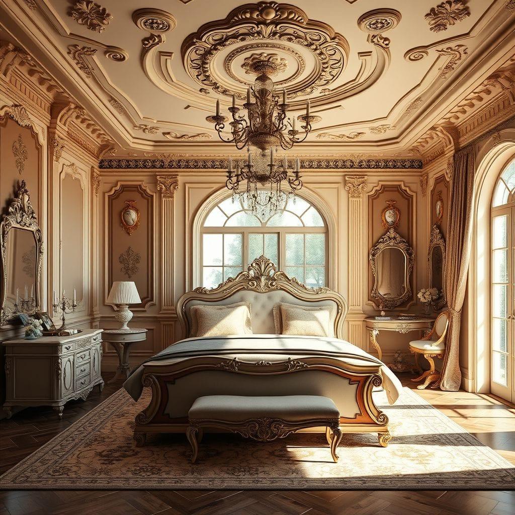 Baroque bedroom - AI Generated