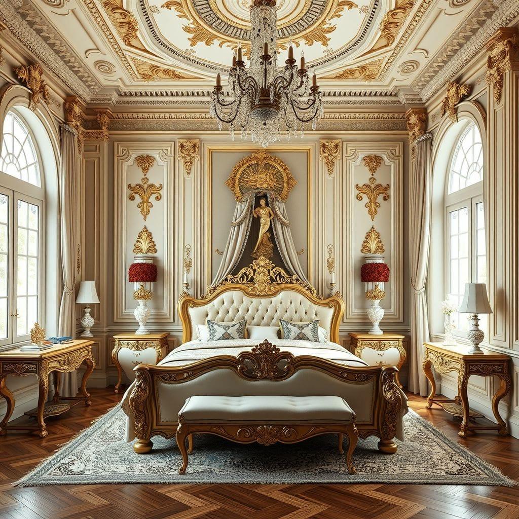 Baroque bedroom - AI Generated