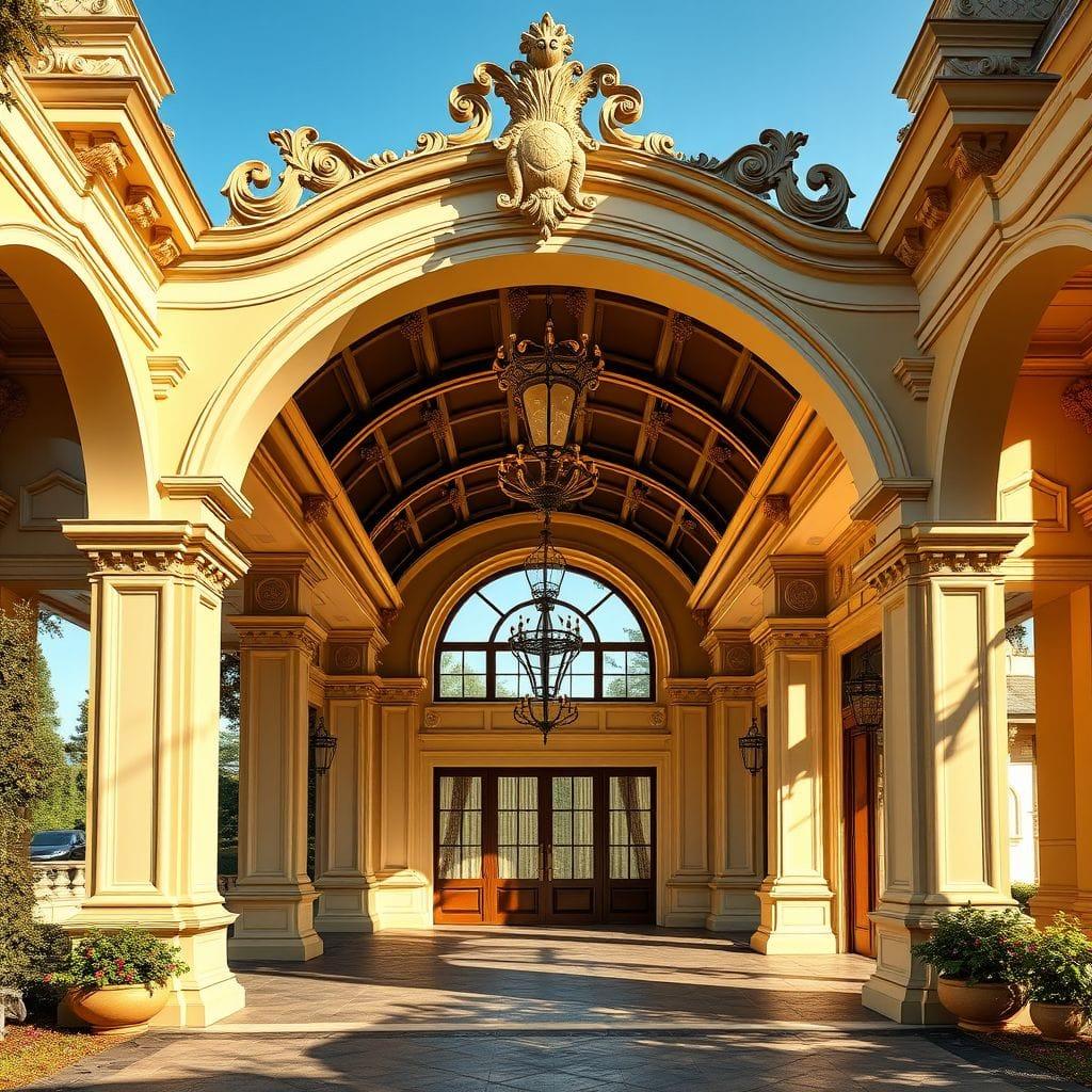 Baroque carport - AI Generated