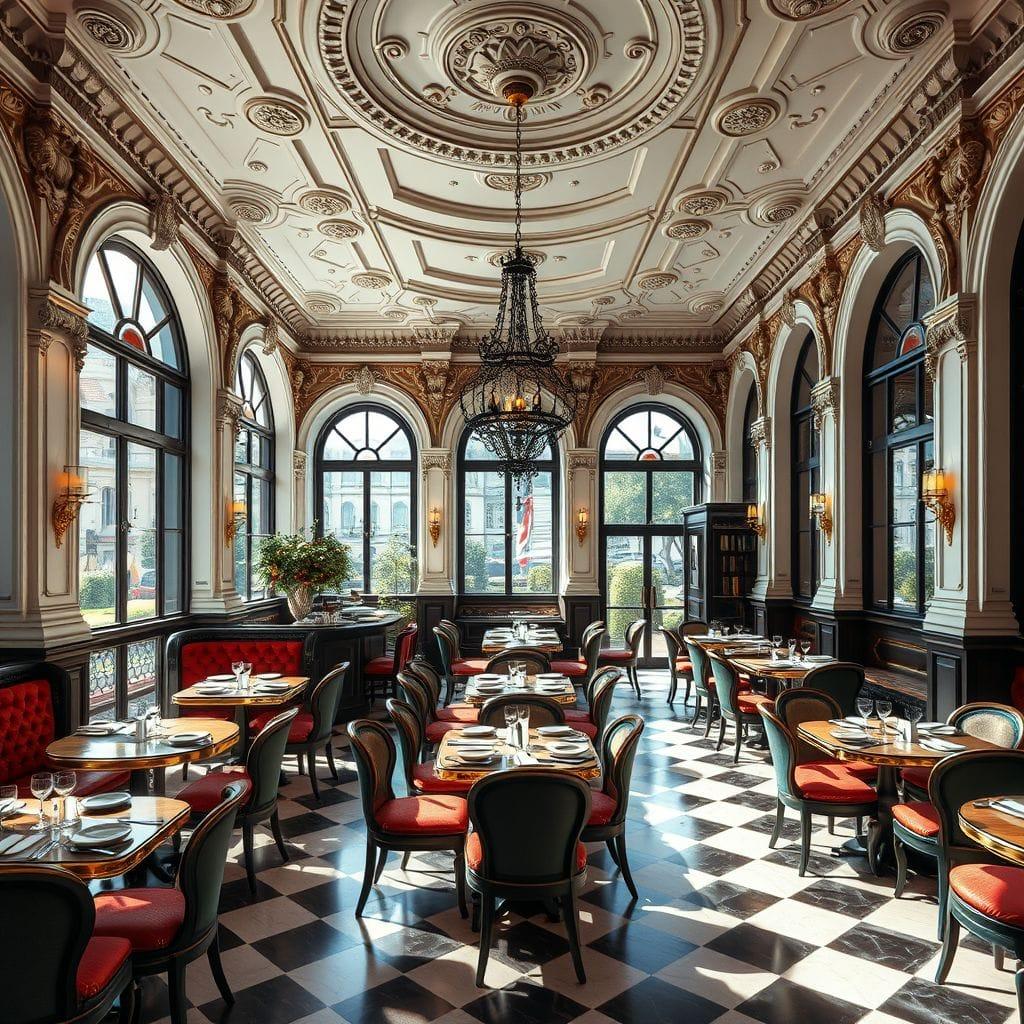 Baroque coffee shop - AI Generated