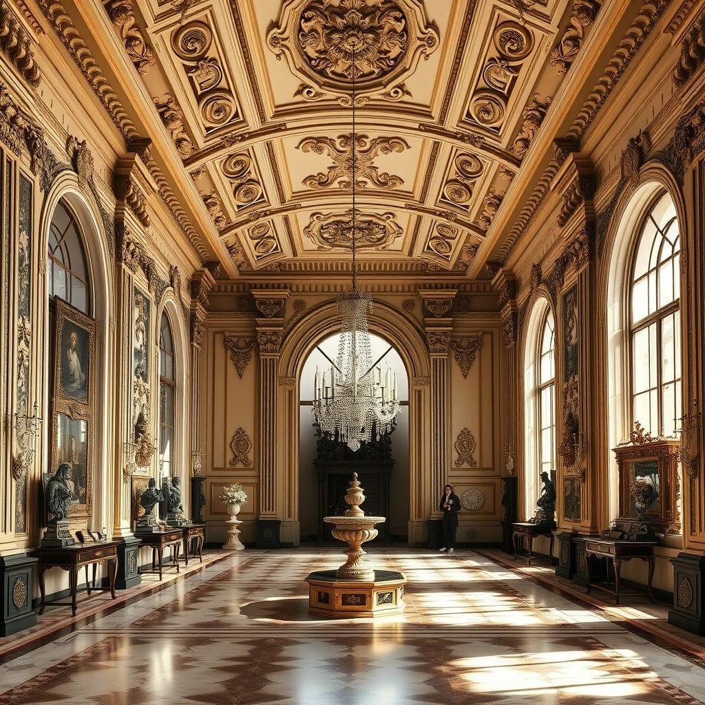 Baroque exhibition space - AI Generated