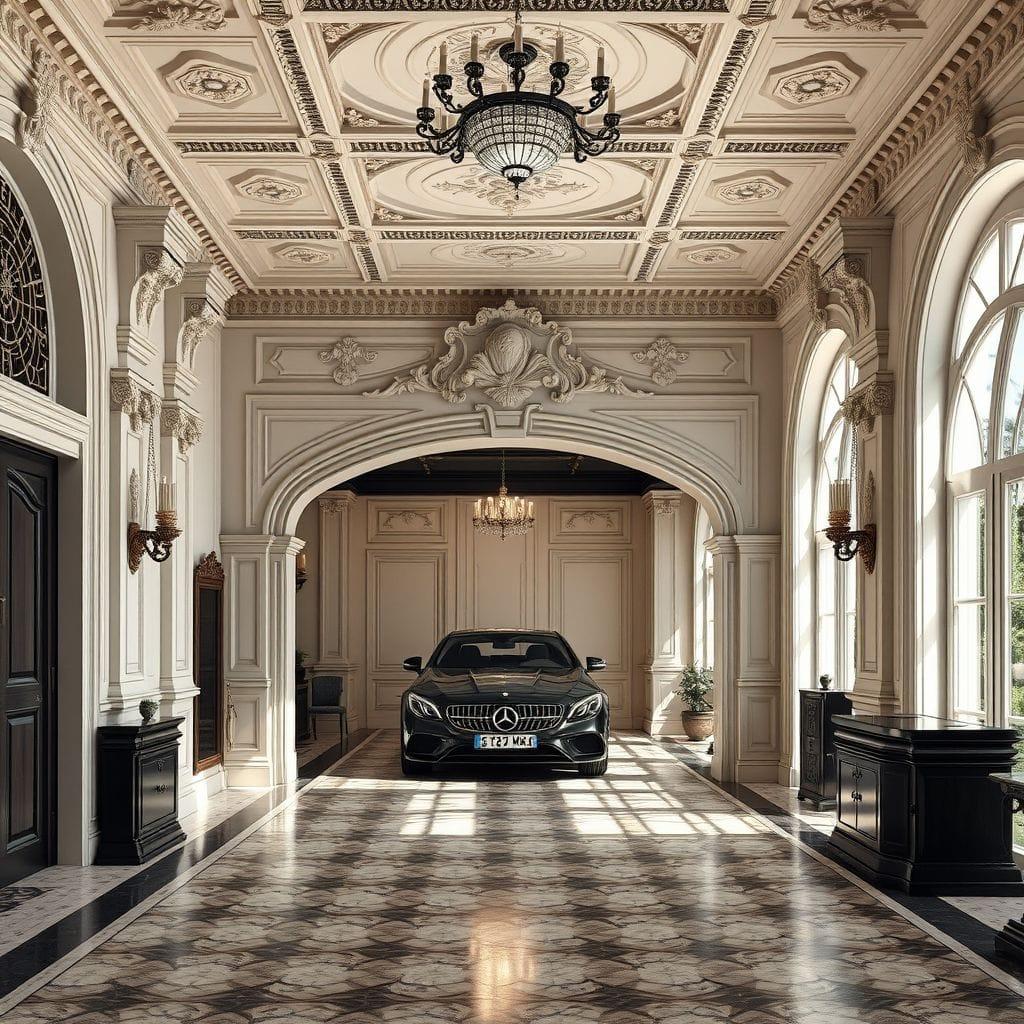 Baroque garage - AI Generated