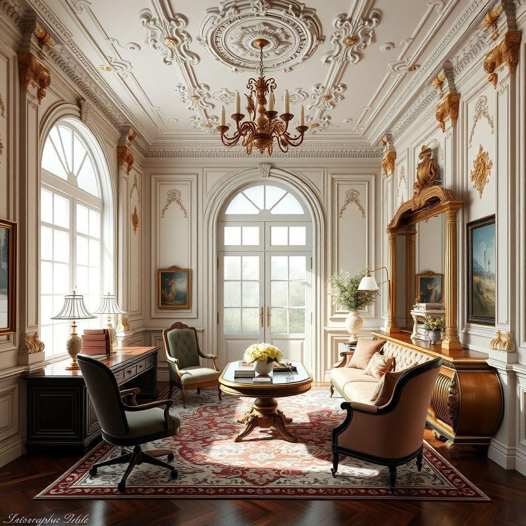 Baroque home office - AI Generated