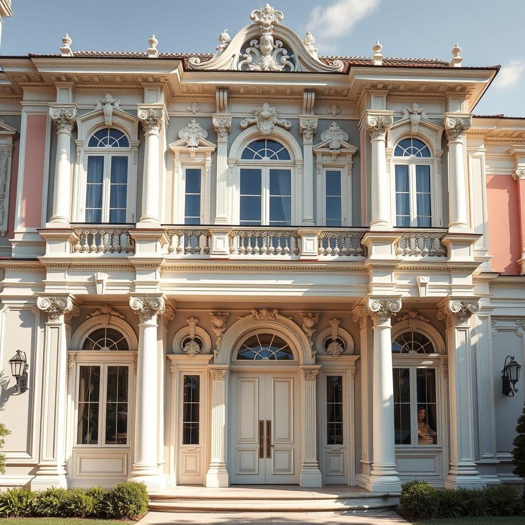 Baroque house exterior - AI Generated