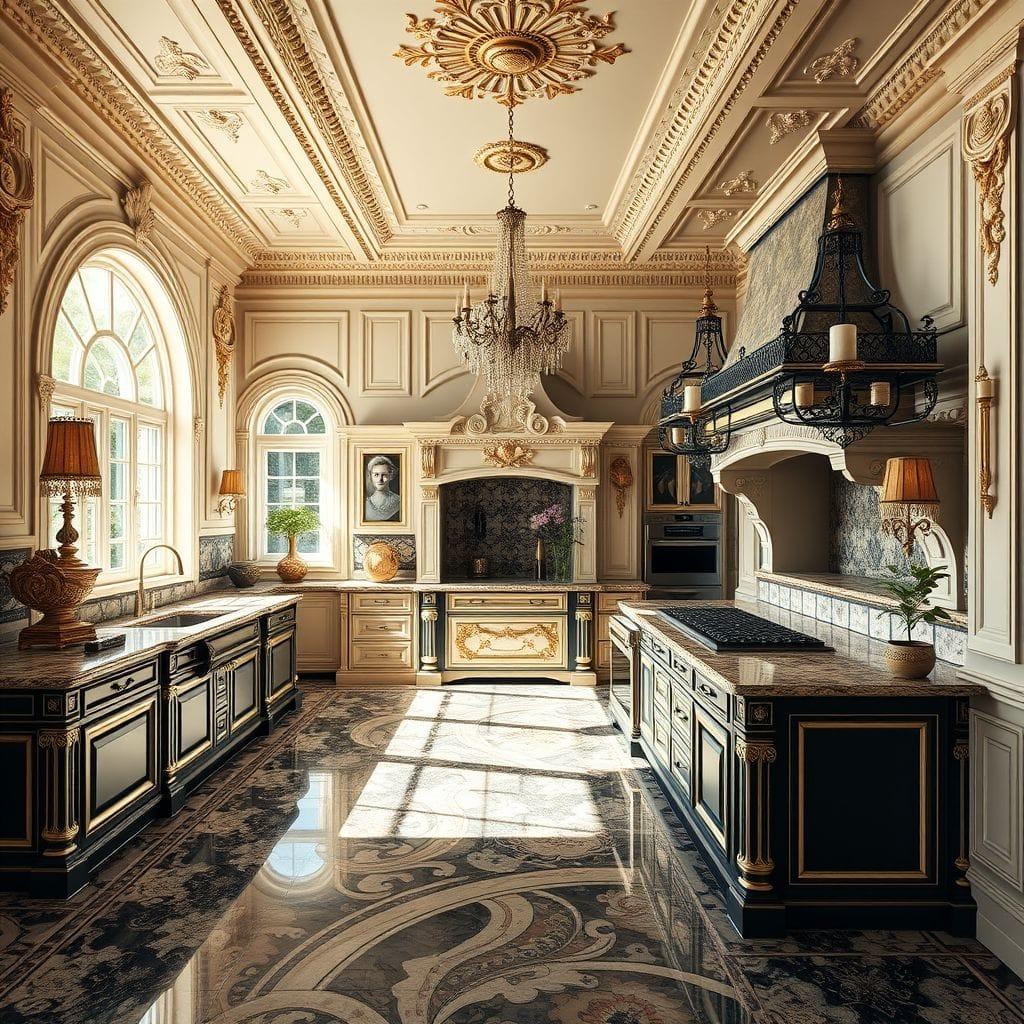 Baroque kitchen - AI Generated