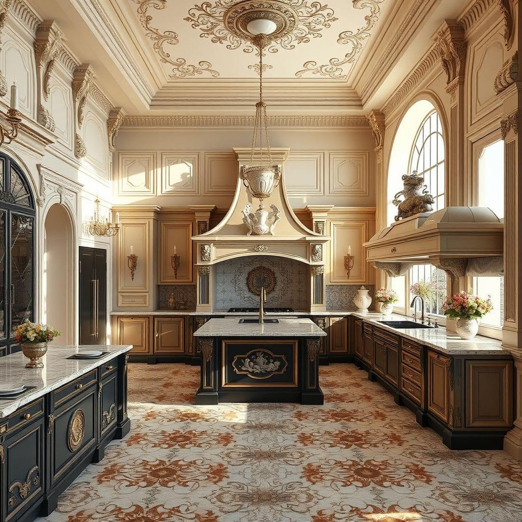 Baroque kitchen - AI Generated