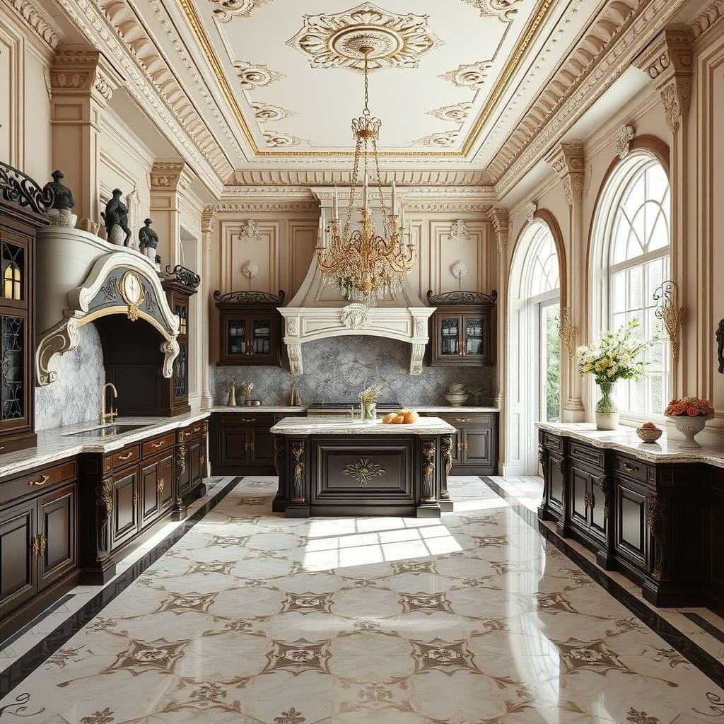 Baroque kitchen - AI Generated