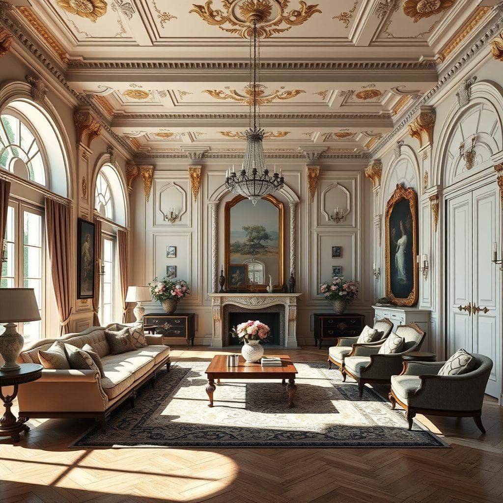 Baroque living room - AI Generated
