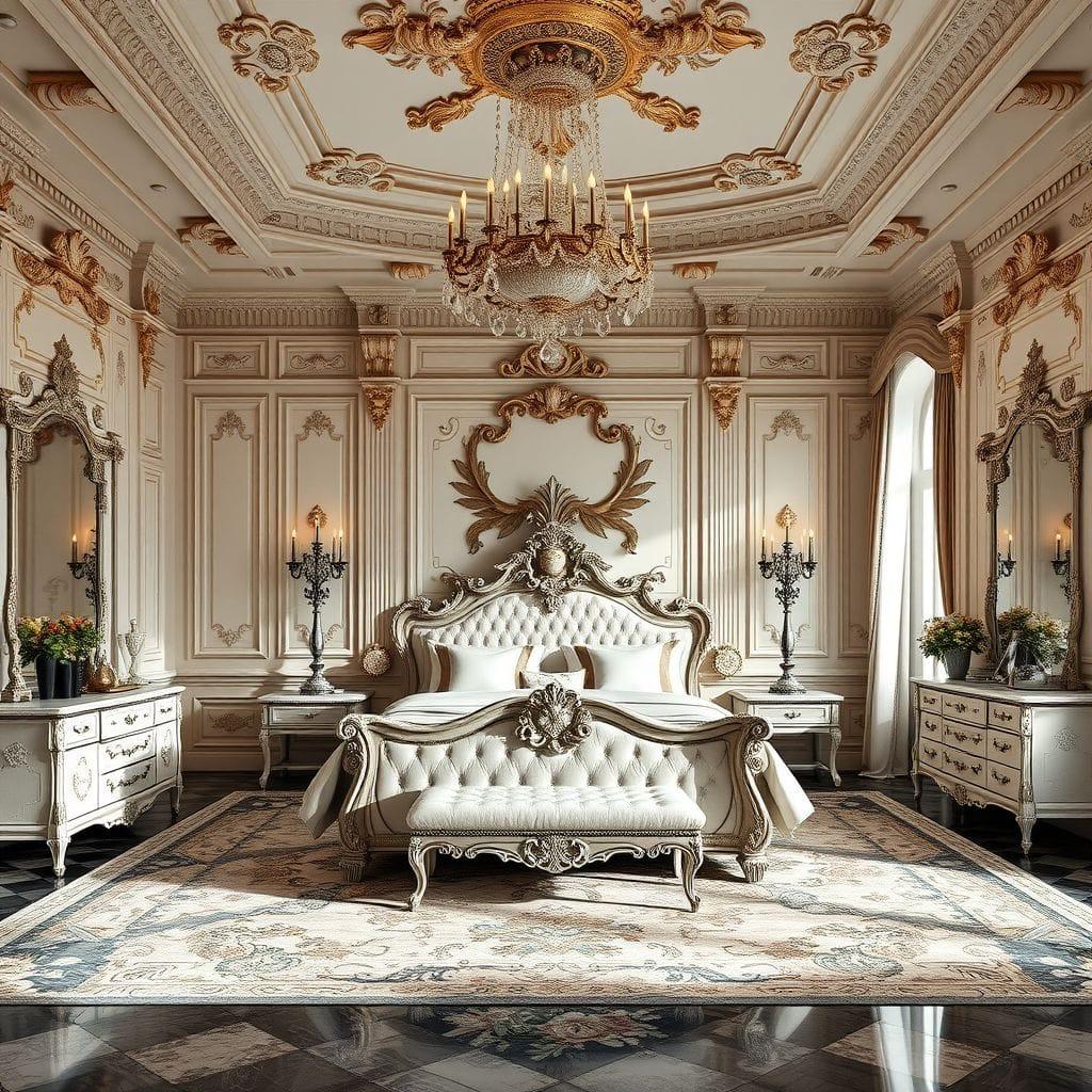 Baroque master bedroom - AI Generated