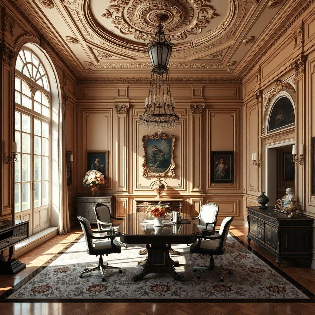 Baroque office - AI Generated