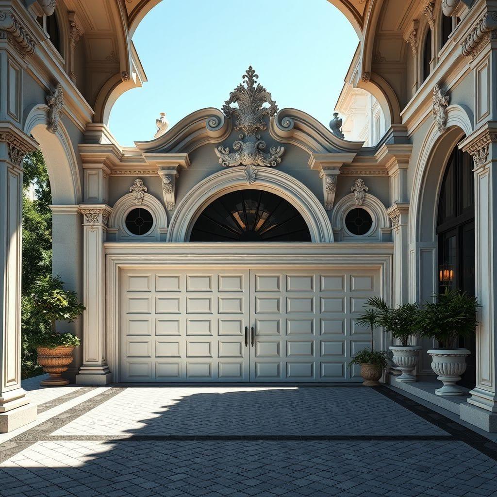 Baroque outdoor garage - AI Generated