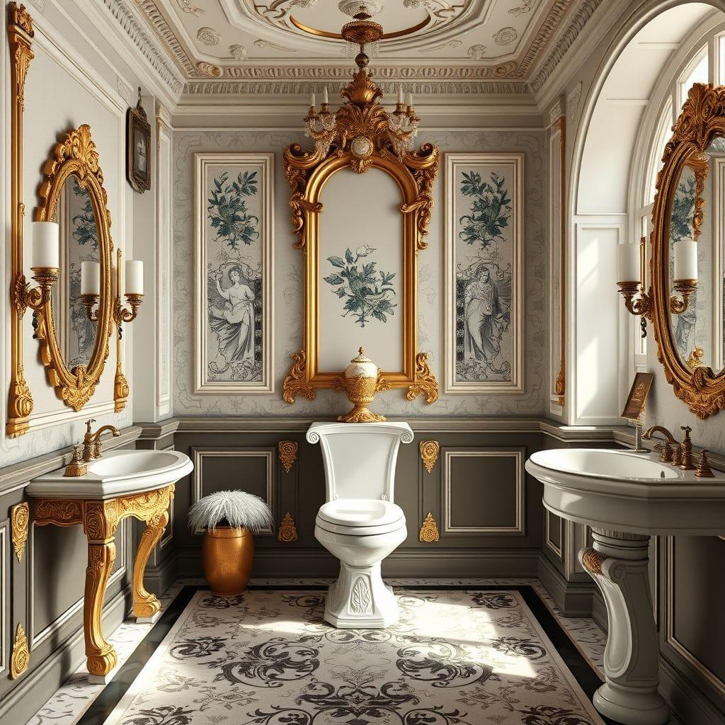 Baroque toilet - AI Generated