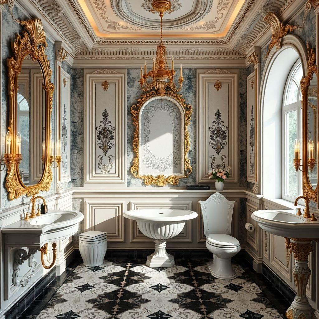 Baroque toilet - AI Generated