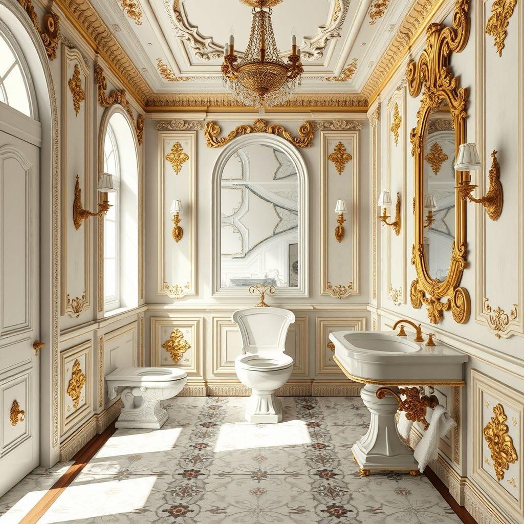 Baroque toilet - AI Generated