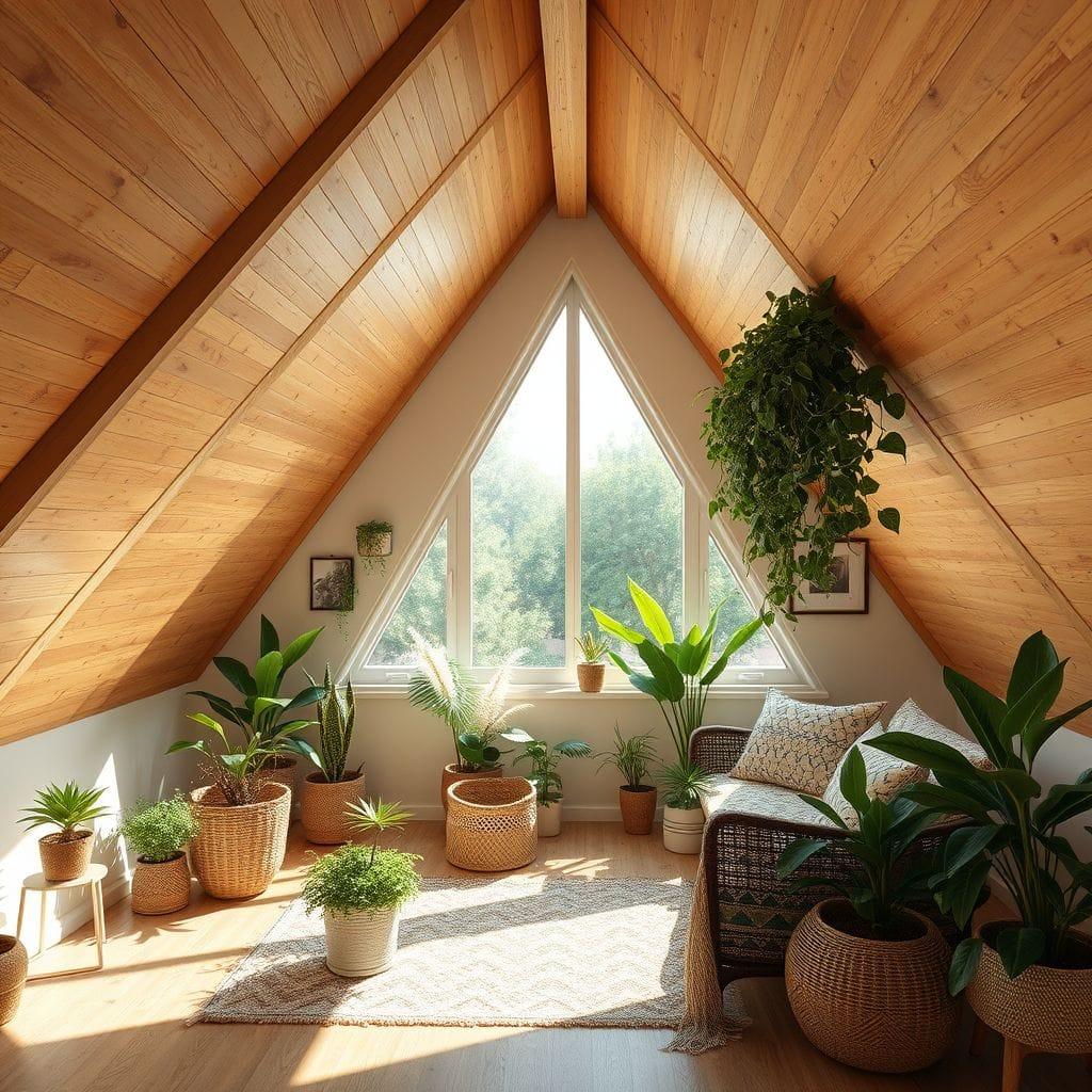 Biophilic attic - AI Generated