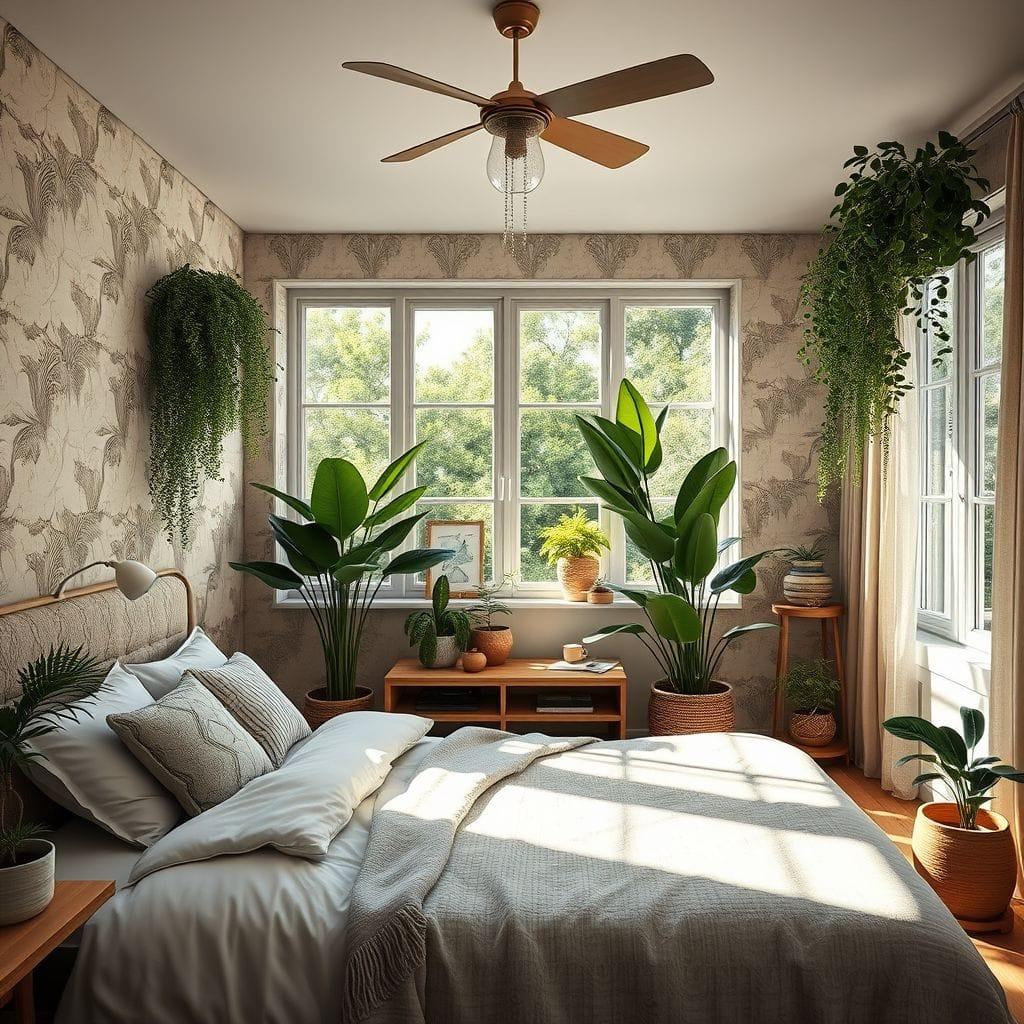 Biophilic bedroom - AI Generated
