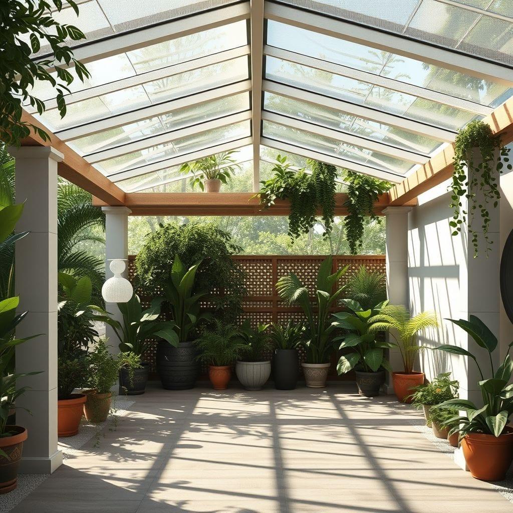 Biophilic carport - AI Generated