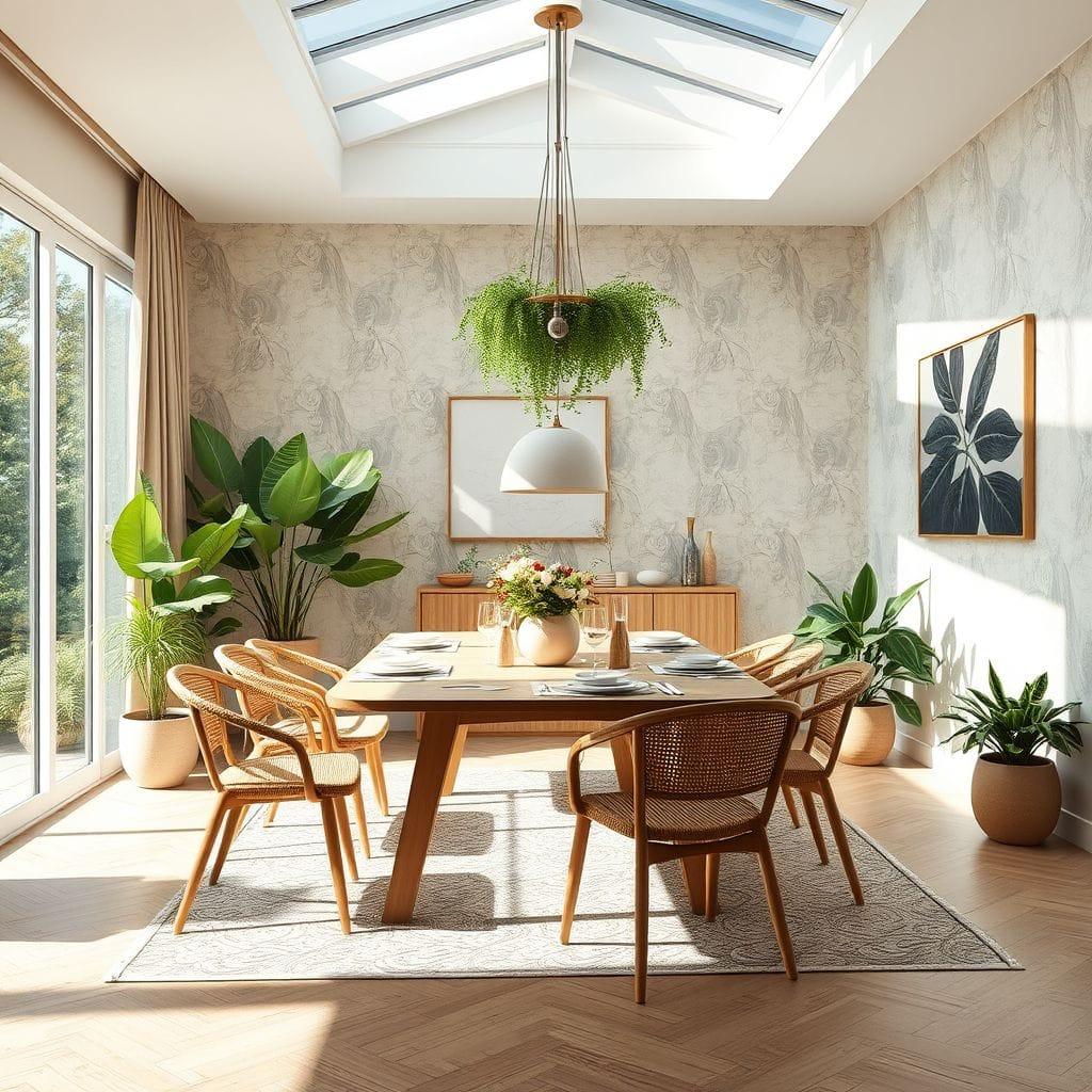 Biophilic dining room - AI Generated