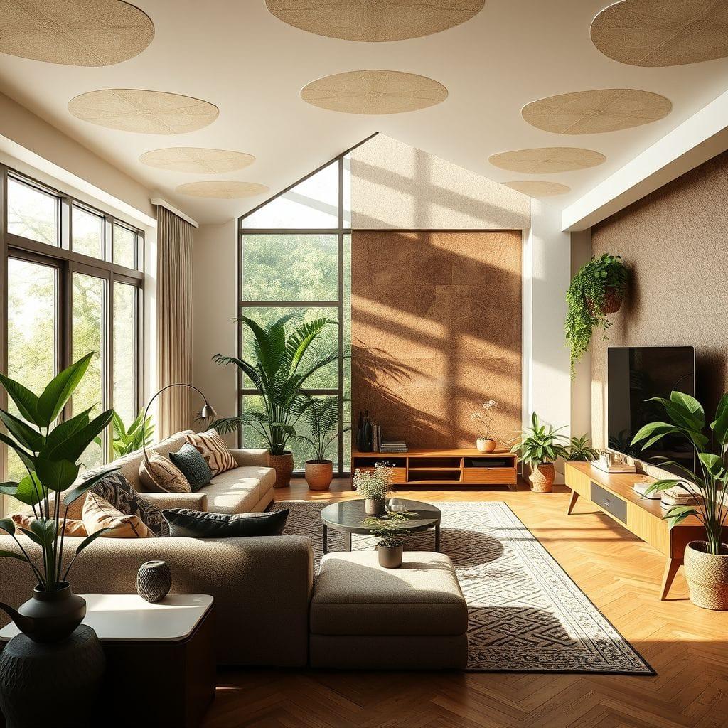 Biophilic entertainment room - AI Generated