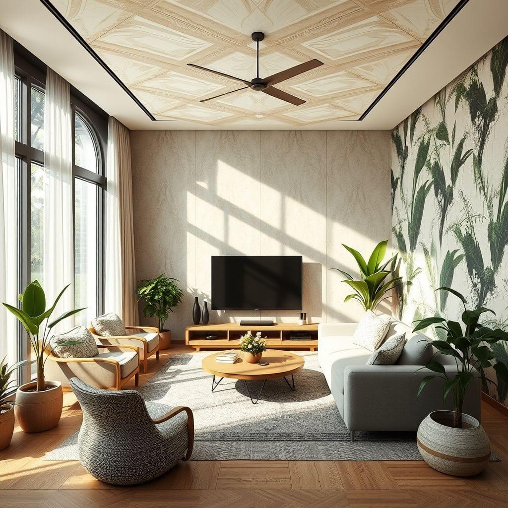 Biophilic entertainment room - AI Generated
