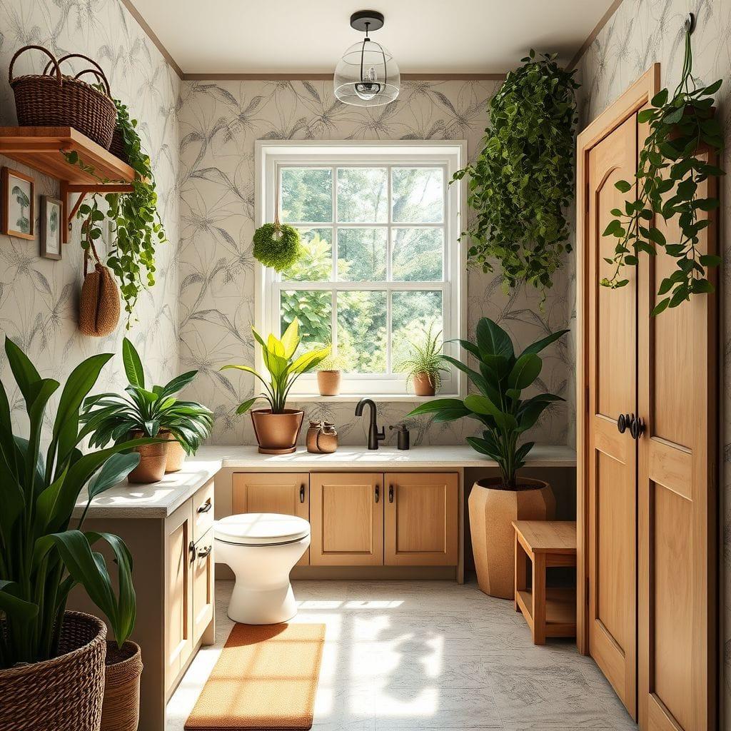Biophilic mudroom - AI Generated