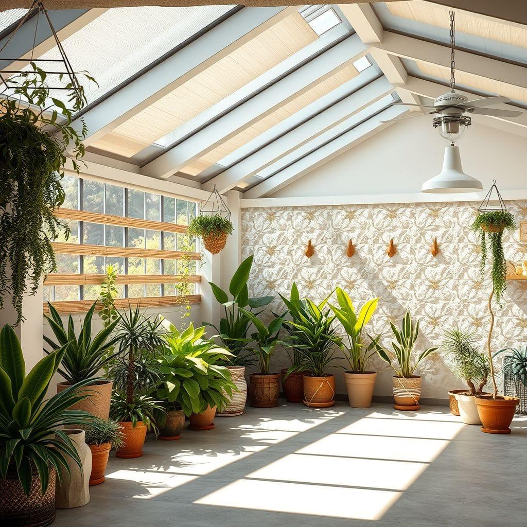 Biophilic outdoor garage - AI Generated