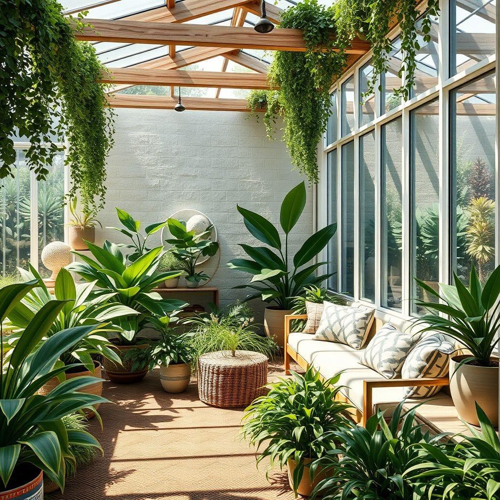 Biophilic outdoor garden - AI Generated