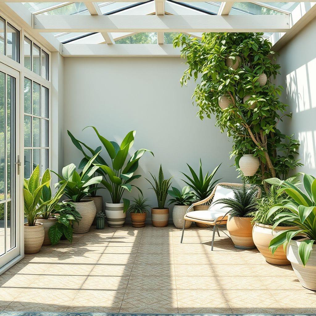 Biophilic outdoor garden - AI Generated