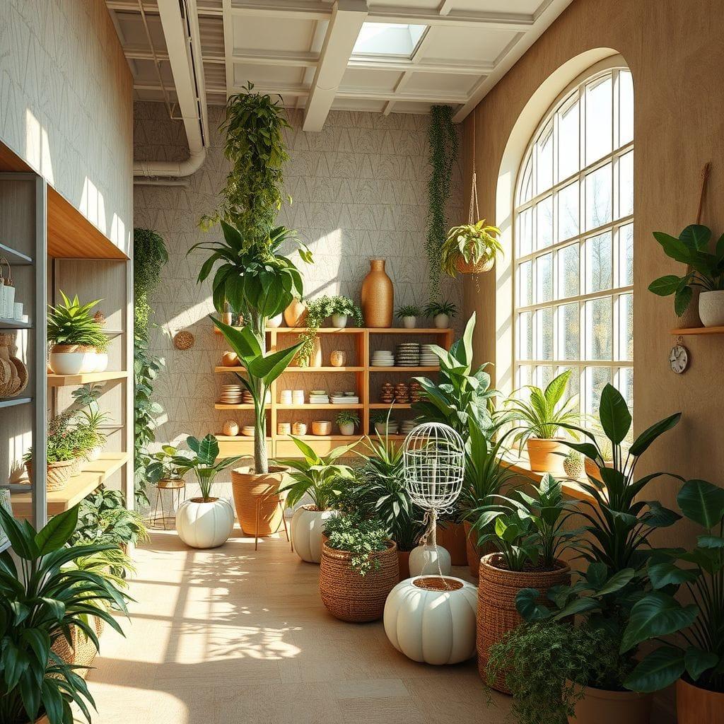 Biophilic store - AI Generated