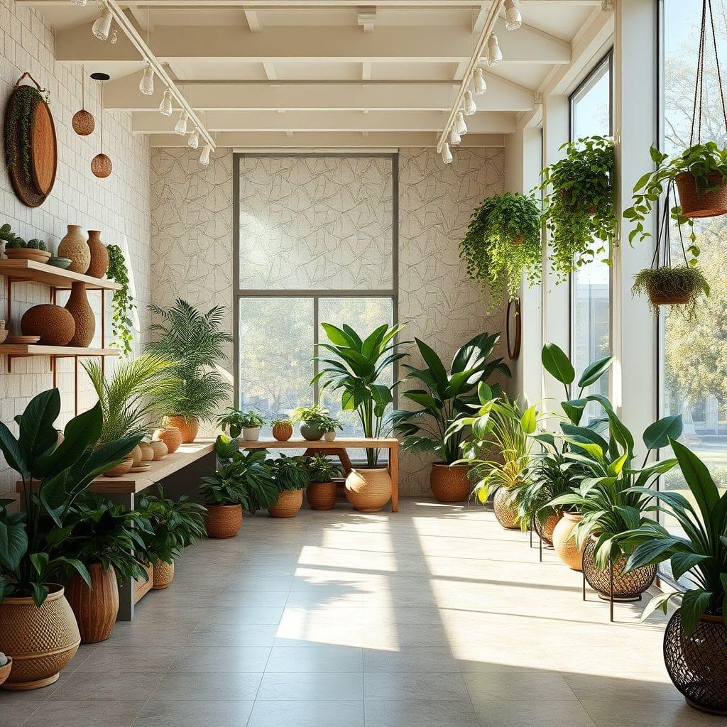 Biophilic store - AI Generated