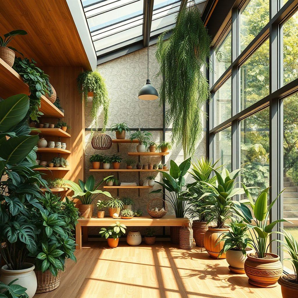 Biophilic store - AI Generated