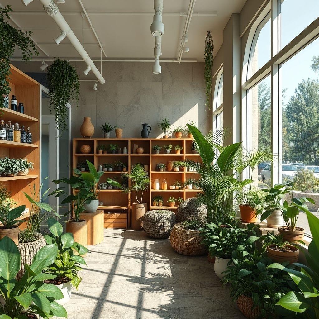 Biophilic store - AI Generated