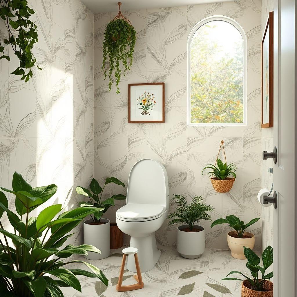 Biophilic toilet - AI Generated