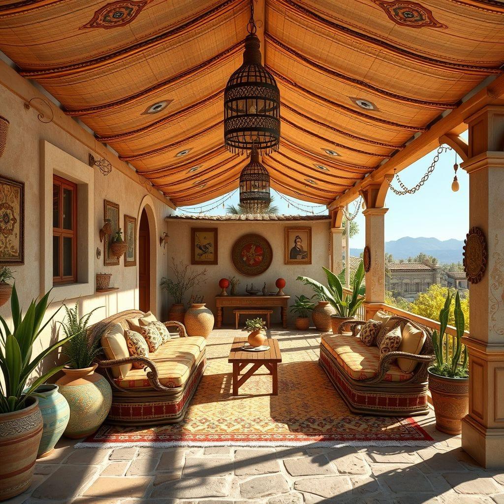 Bohemian carport - AI Generated