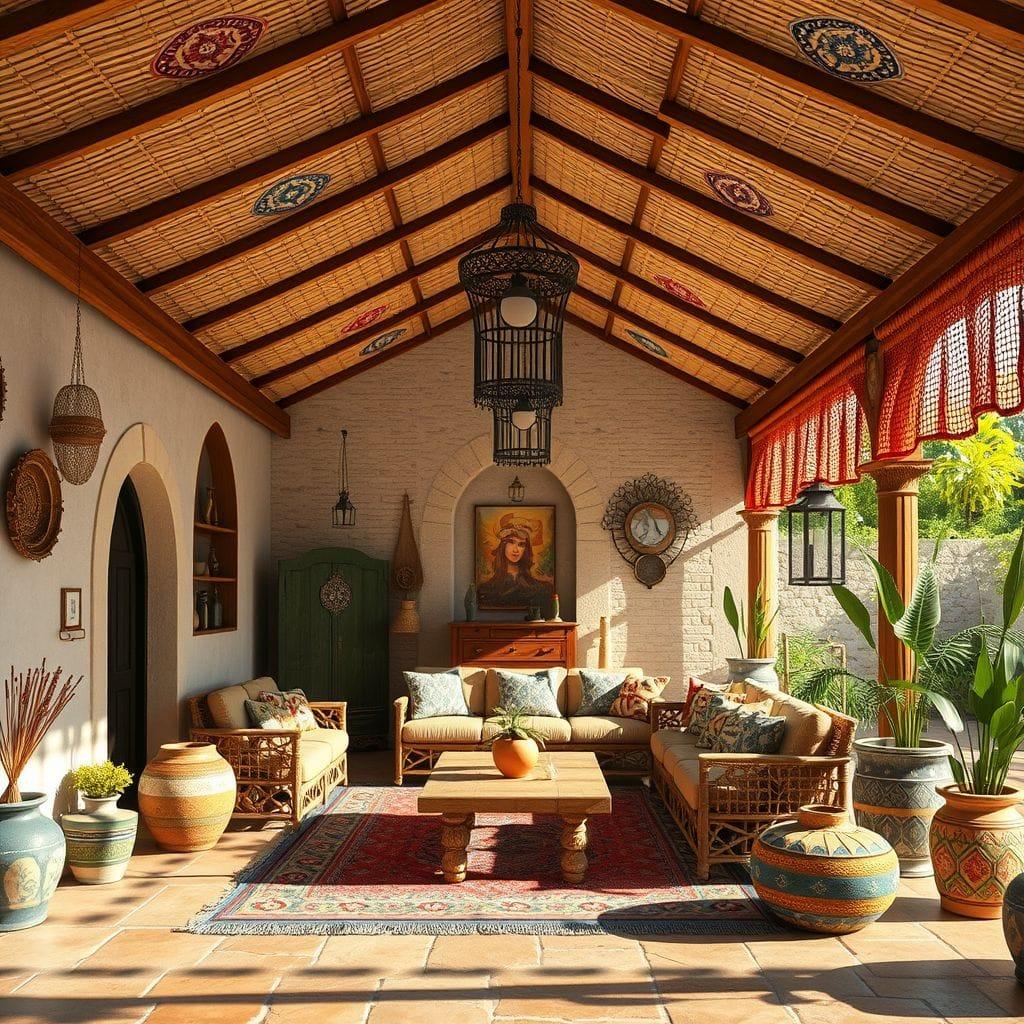 Bohemian carport - AI Generated