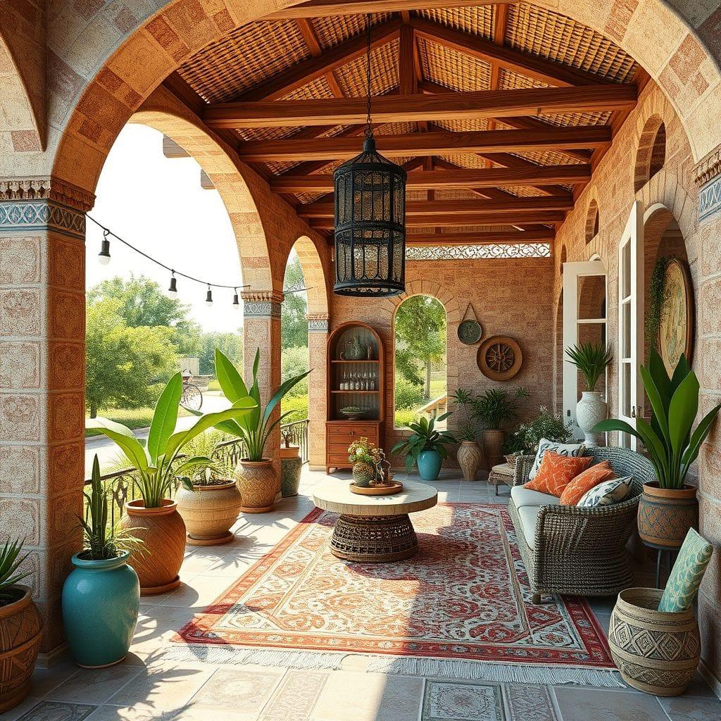 Bohemian carport - AI Generated