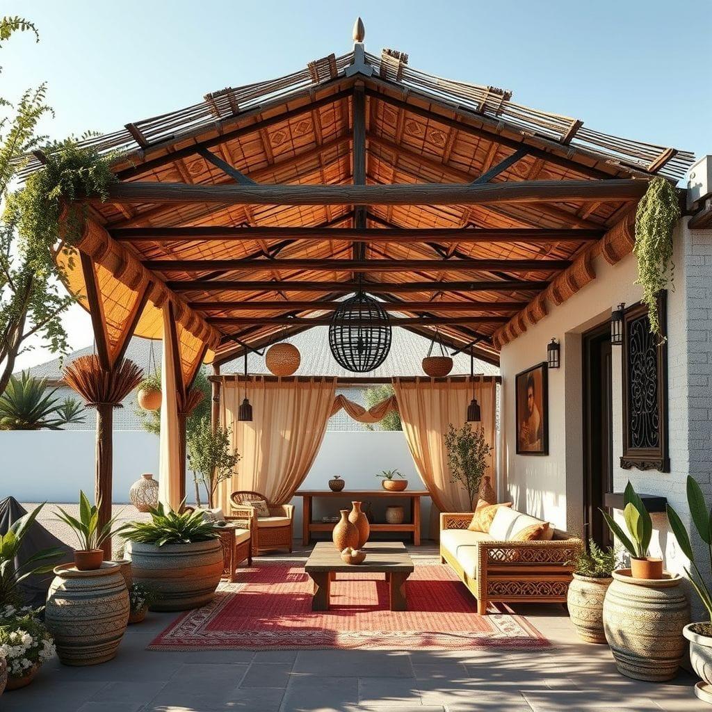 Bohemian carport - AI Generated