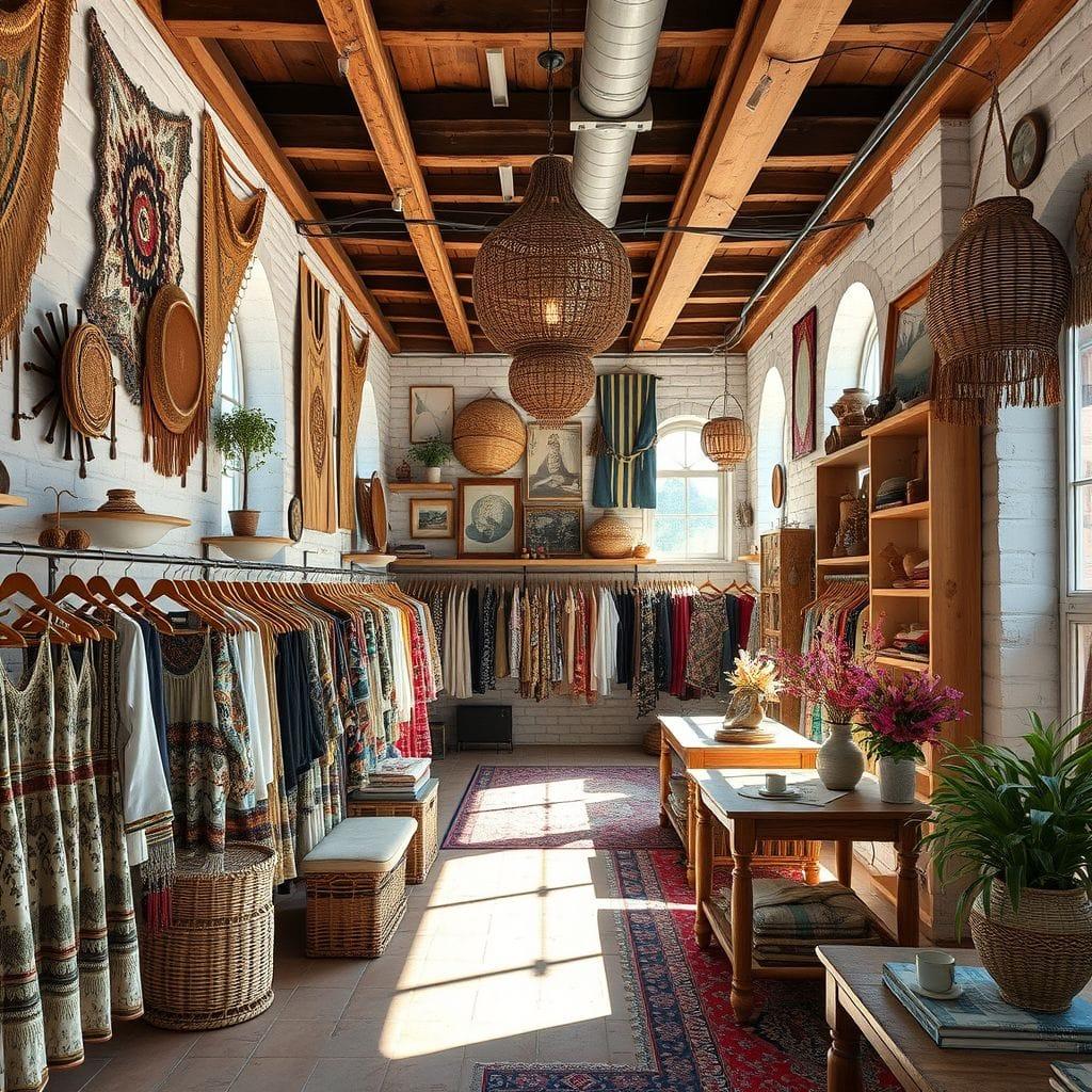 Bohemian clothing store - AI Generated
