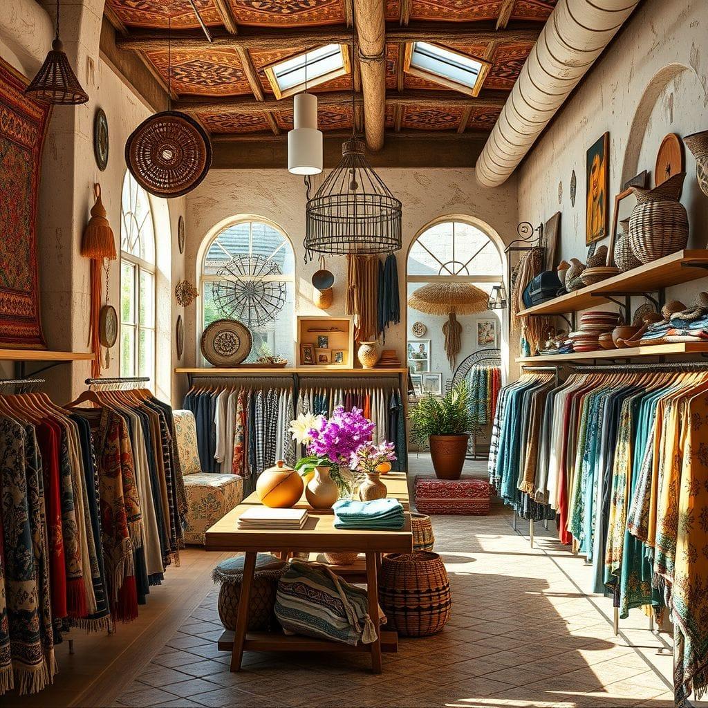 Bohemian clothing store - AI Generated