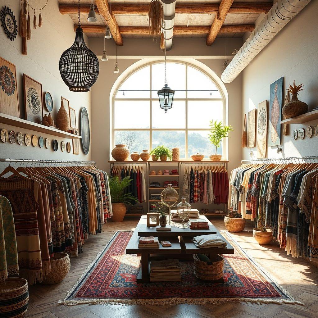Bohemian clothing store - AI Generated