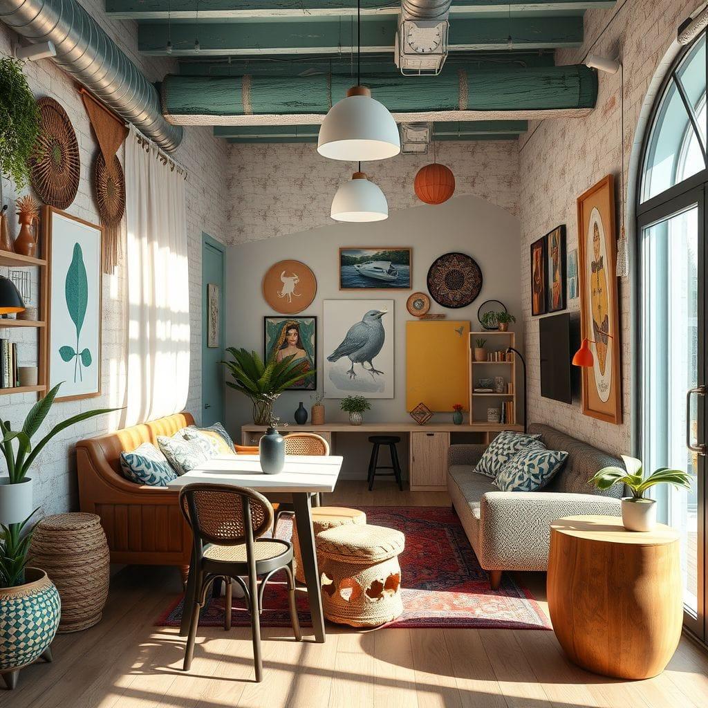 Bohemian coworking space - AI Generated