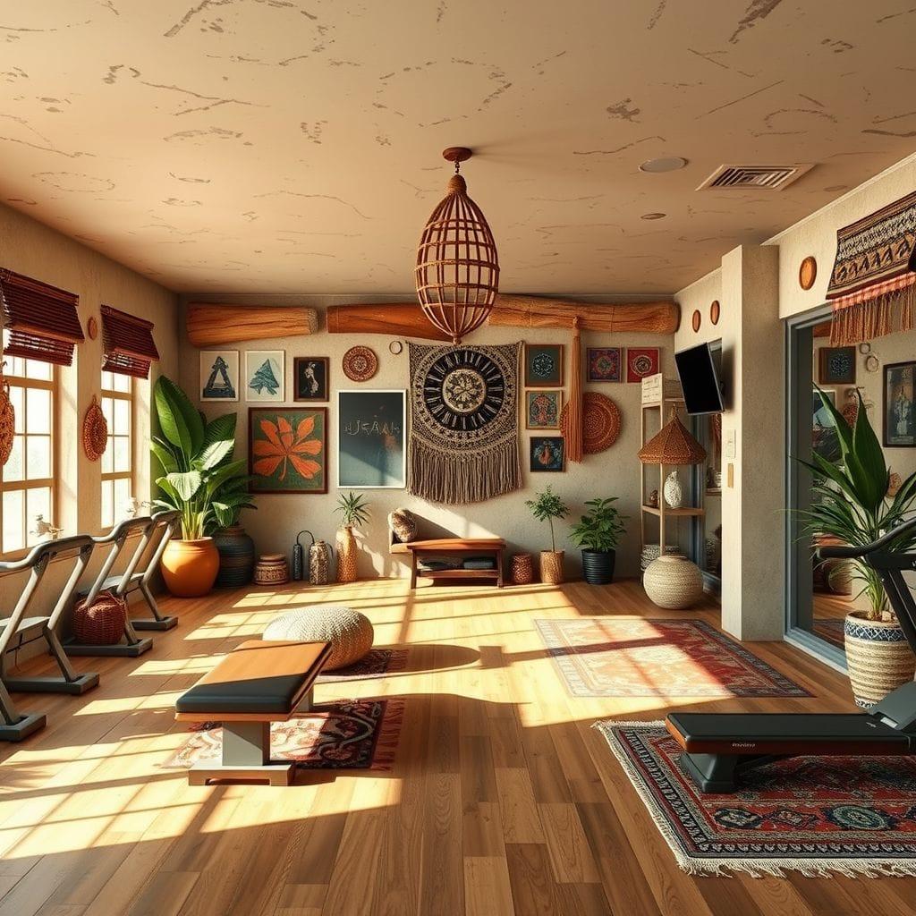 Bohemian gym - AI Generated