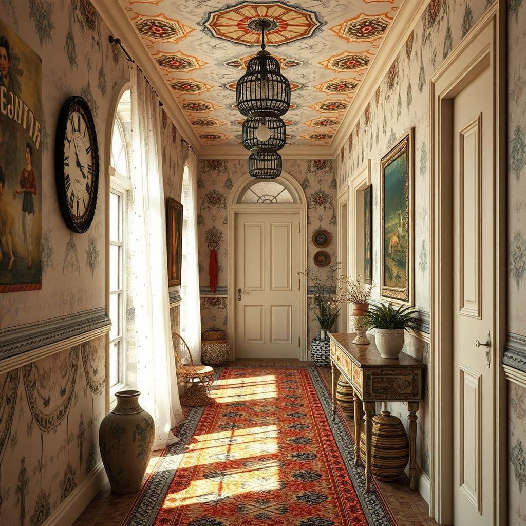 Bohemian hallway - AI Generated