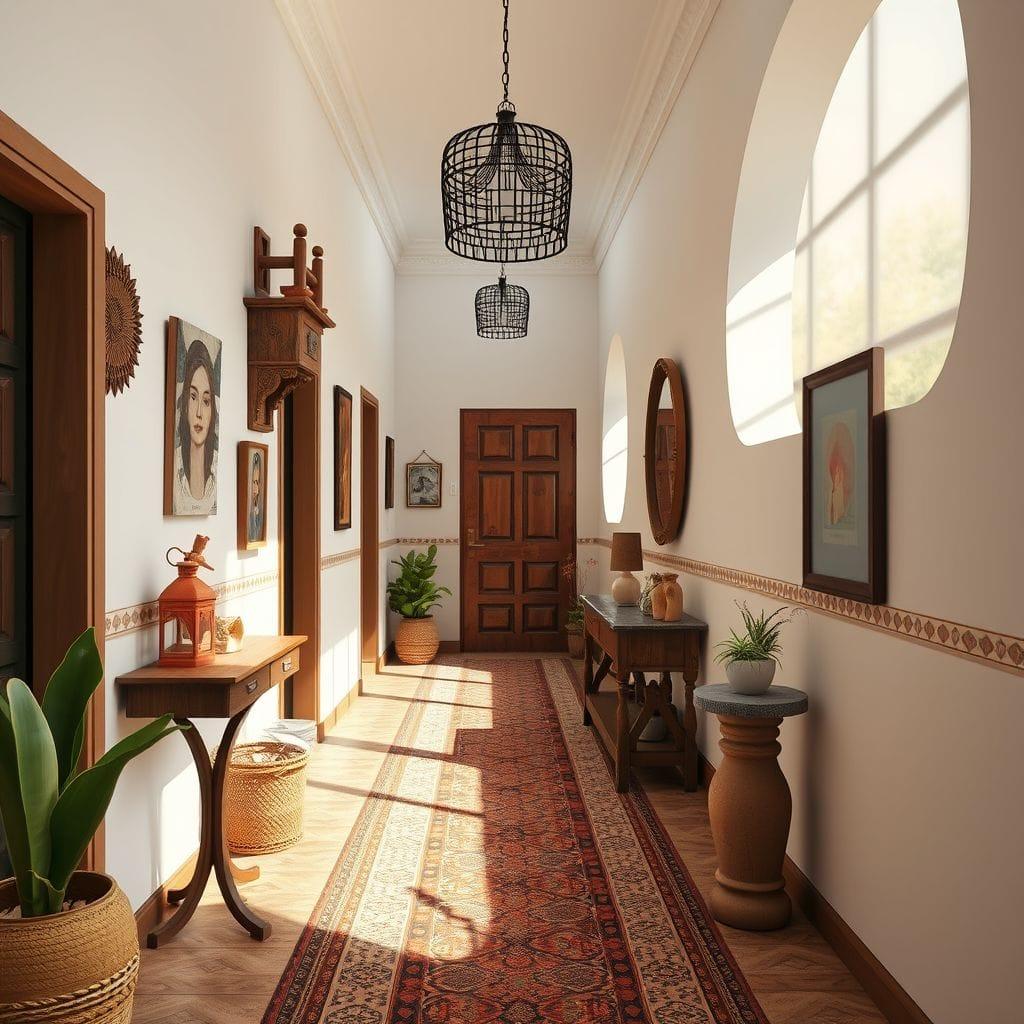 Bohemian hallway - AI Generated