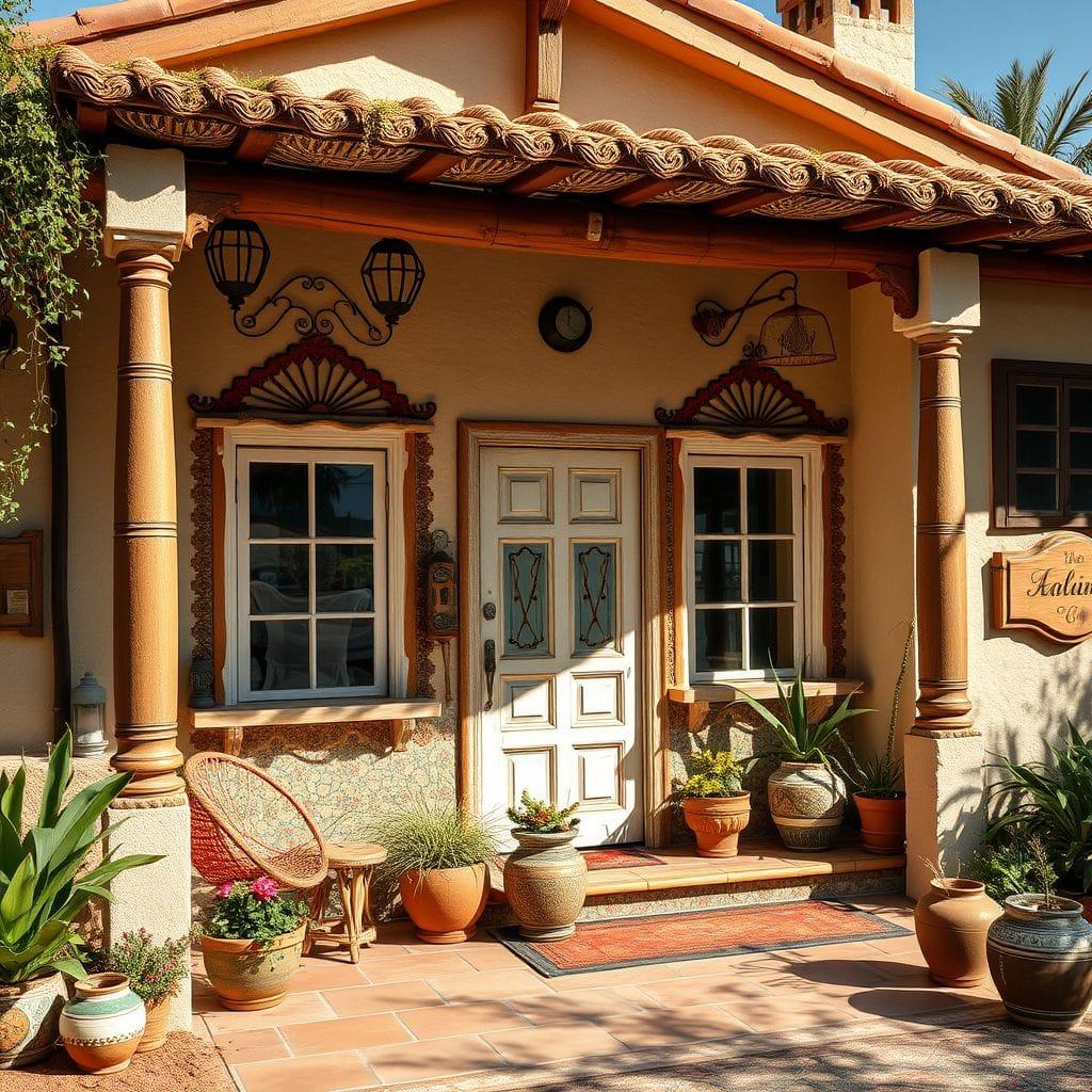 Bohemian house exterior - AI Generated