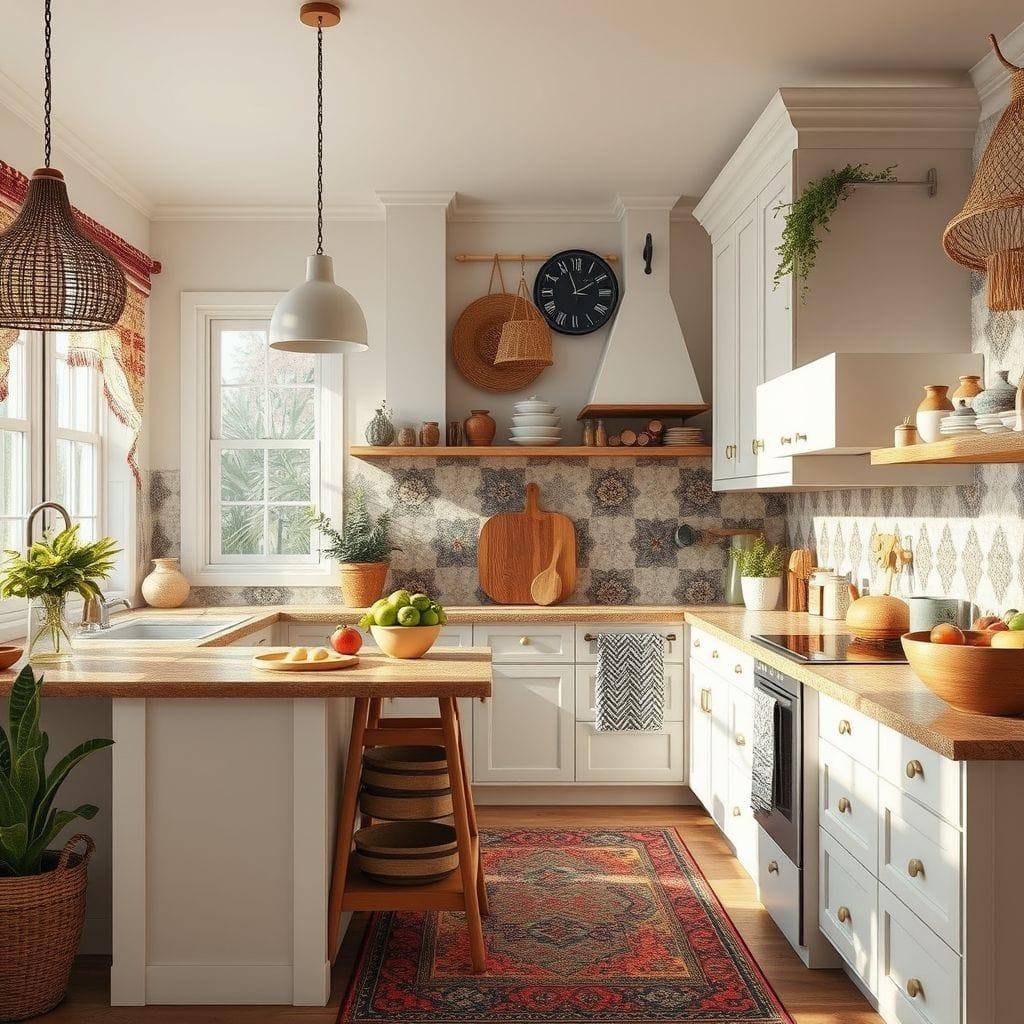 Bohemian kitchen - AI Generated